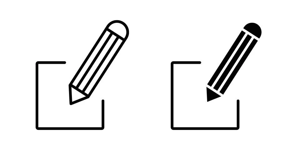 Edit icon vector design illustrations Stock Illustration