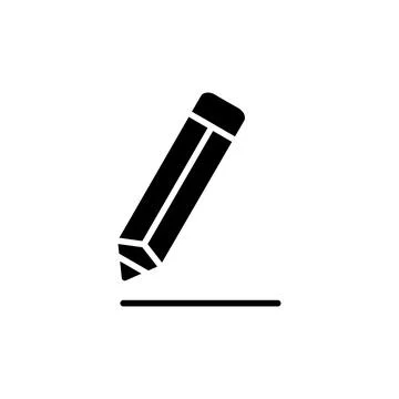 Edit icon vector. edit document sign and symbol. pencil Stock Illustration