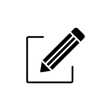 Edit icon vector. edit document sign and symbol. pencil Illustrazione stock