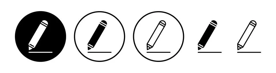 Edit icon vector. edit document sign and symbol. pencil Illustrazione stock