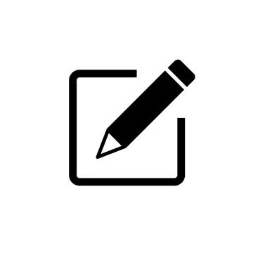 Edit icon vector. edit document icon. edit text icon. pencil. sign up Stock Illustration