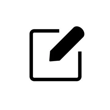 Edit icon vector. edit document icon. edit text icon. pencil. sign up Illustrazione stock