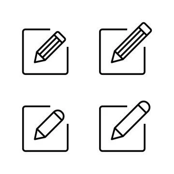 Edit icon vector. edit document sign and symbol. edit text icon. pencil. si.. Stock Illustration