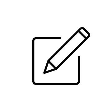 Edit icon vector. edit document icon. edit text icon. pencil. sign up Stock Illustration