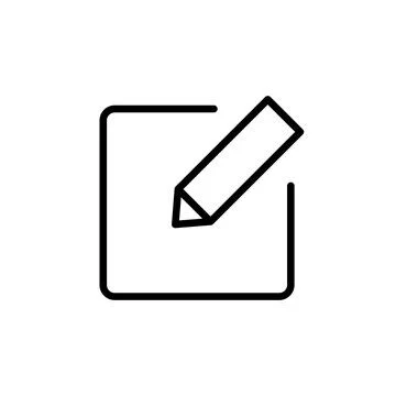 Edit icon vector. edit document icon. edit text icon. pencil. sign up Stock Illustration