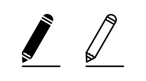 Edit icon vector. edit document sign and symbol. pencil Illustrazione stock