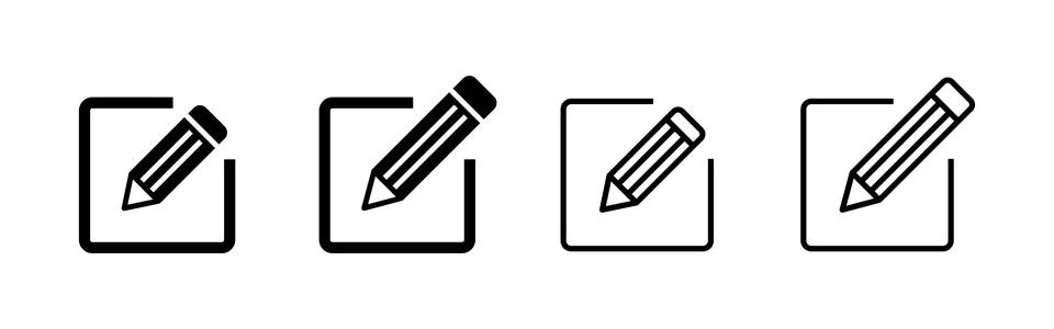 Edit icon vector. edit document sign and symbol. edit text icon. pencil. si.. Illustrazione stock