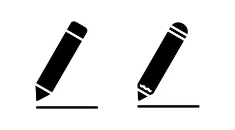 Edit icon vector. edit document sign and symbol. pencil Stock Illustration