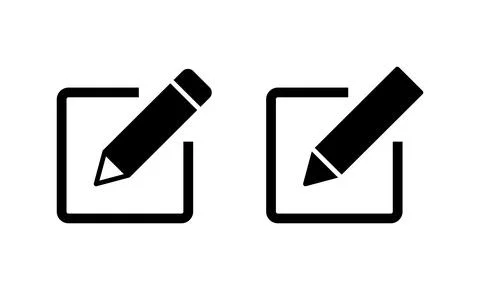 Edit icon vector. edit document sign and symbol. edit text icon. pencil. si.. Stock Illustration