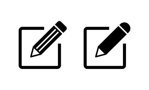 Edit icon vector. edit document sign and symbol. edit text icon. pencil. si.. Stock Illustration