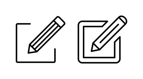 Edit icon vector. edit document sign and symbol. pencil Stock Illustration