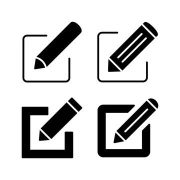 Edit icon vector. edit document sign and symbol. pencil イラスト素材