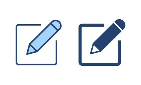 Edit icon vector. edit document sign and symbol. edit text icon. pencil. si.. Illustrazione stock