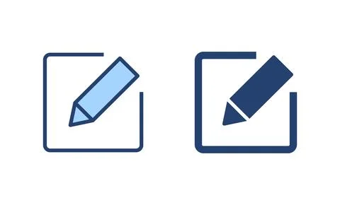 Edit icon vector. edit document sign and symbol. edit text icon. pencil. si.. Illustrazione stock