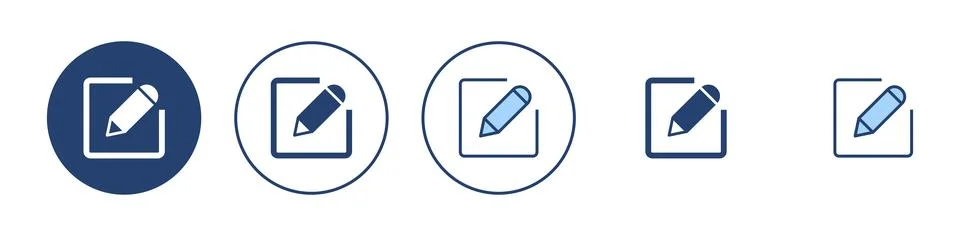 Edit icon vector. edit document sign and symbol. edit text icon. pencil. si.. 스톡 일러스트