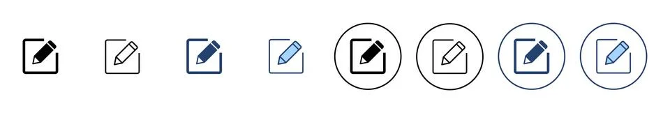 Edit icon vector. edit document sign and symbol. edit text icon. pencil. si.. 스톡 일러스트