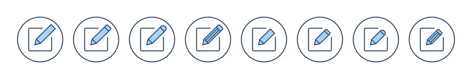 Edit icon vector. edit document sign and symbol. edit text icon. pencil. si.. Illustrazione stock