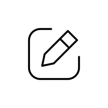 Edit icon vector. edit document sign and symbol. edit text icon. pencil. si.. Illustrazione stock