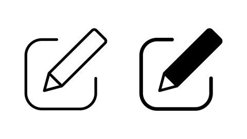 Edit icon vector. edit document sign and symbol. edit text icon. pencil. si.. Stock Illustration