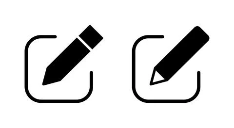 Edit icon vector. edit document sign and symbol. edit text icon. pencil. si.. Stock Illustration