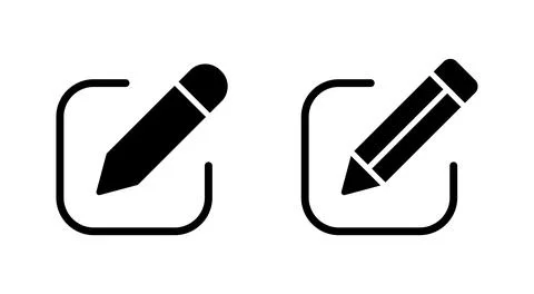 Edit icon vector. edit document sign and symbol. edit text icon. pencil. si.. Stock Illustration