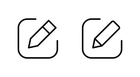 Edit icon vector. edit document sign and symbol. edit text icon. pencil. si.. Stock Illustration