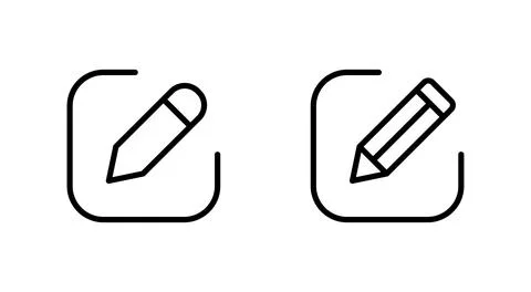 Edit icon vector. edit document sign and symbol. edit text icon. pencil. si.. Illustrazione stock
