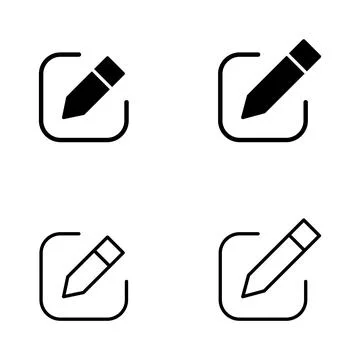 Edit icon vector. edit document sign and symbol. edit text icon. pencil. si.. Stock Illustration