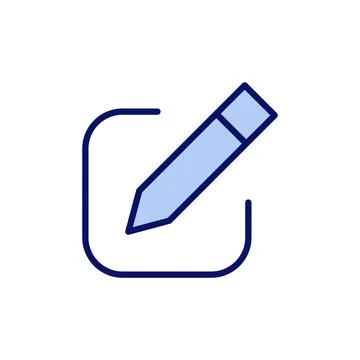 Edit icon vector. edit document sign and symbol. edit text icon. pencil. si.. Stock Illustration