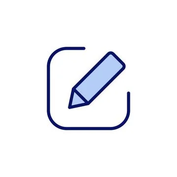 Edit icon vector. edit document sign and symbol. edit text icon. pencil. si.. Stock Illustration