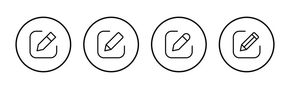 Edit icon vector. edit document sign and symbol. edit text icon. pencil. si.. Stock Illustration