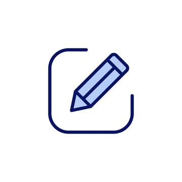 Edit icon vector. edit document sign and symbol. edit text icon. pencil. si.. Stockillustratie