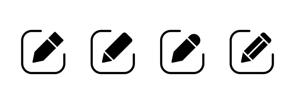 Edit icon vector. edit document sign and symbol. edit text icon. pencil. si.. Stock Illustration