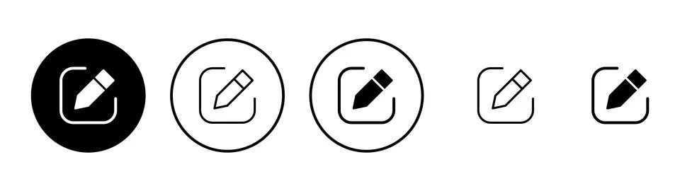 Edit icon vector. edit document sign and symbol. edit text icon. pencil. si.. Stockillustratie