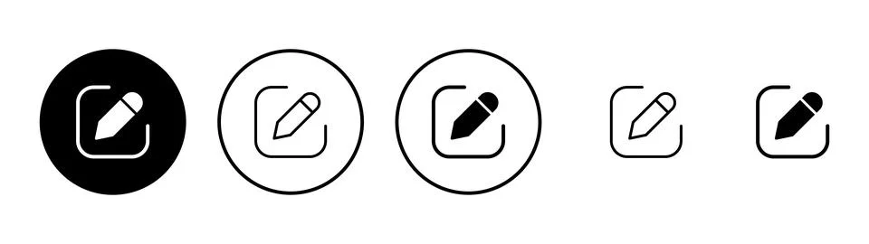 Edit icon vector. edit document sign and symbol. edit text icon. pencil. si.. Illustrazione stock