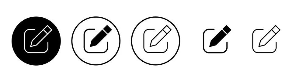 Edit icon vector. edit document sign and symbol. edit text icon. pencil. si.. Illustrazione stock