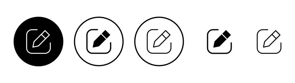 Edit icon vector. edit document sign and symbol. edit text icon. pencil. si.. Stock Illustration