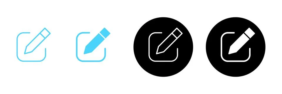 Edit icon vector. edit document sign and symbol. edit text icon. pencil. si.. 스톡 일러스트