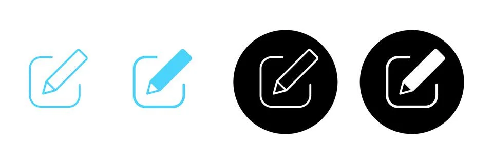 Edit icon vector. edit document sign and symbol. edit text icon. pencil. si.. 스톡 일러스트