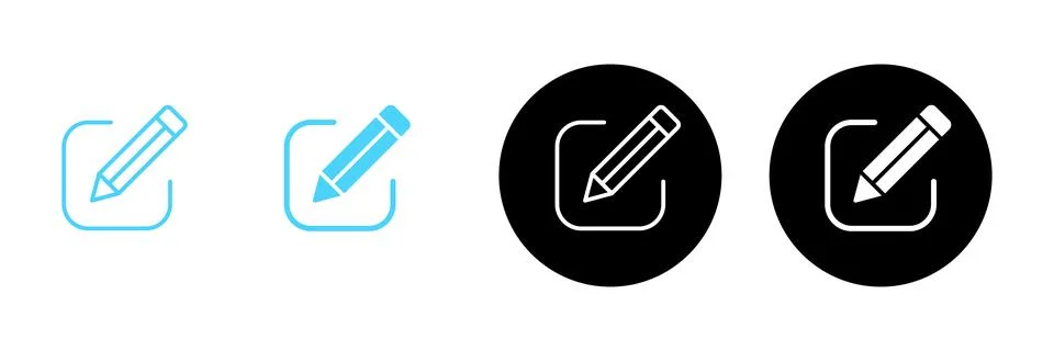 Edit icon vector. edit document sign and symbol. edit text icon. pencil. si.. Stock Illustration
