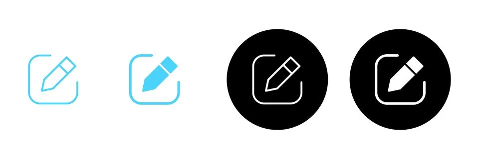 Edit icon vector. edit document sign and symbol. edit text icon. pencil. si.. Stockillustratie