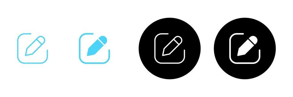 Edit icon vector. edit document sign and symbol. edit text icon. pencil. si.. Stock Illustration