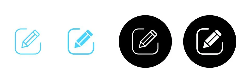 Edit icon vector. edit document sign and symbol. edit text icon. pencil. si.. Stockillustratie