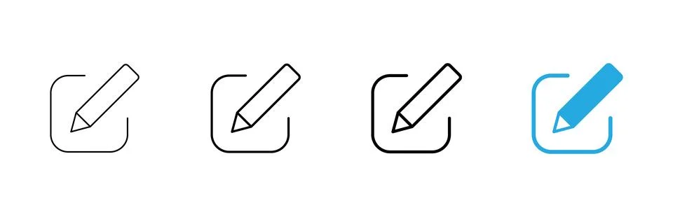 Edit icon vector. edit document sign and symbol. edit text icon. pencil. si.. Stock-Illustration
