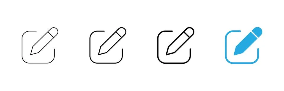 Edit icon vector. edit document sign and symbol. edit text icon. pencil. si.. Stock Illustration