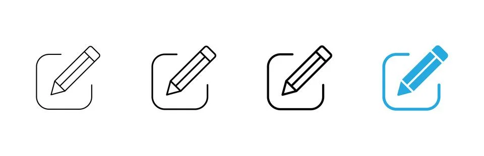 Edit icon vector. edit document sign and symbol. edit text icon. pencil. si.. Stock Illustration