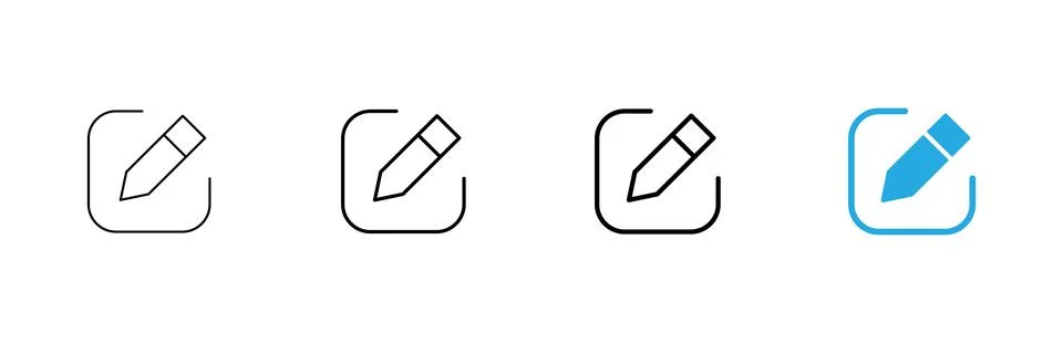 Edit icon vector. edit document sign and symbol. edit text icon. pencil. si.. 스톡 일러스트