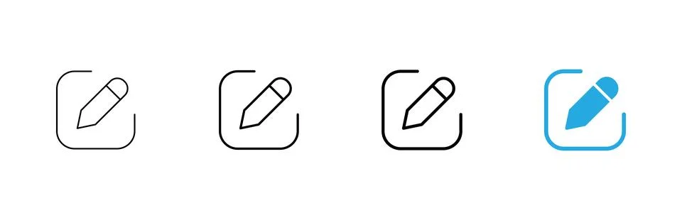 Edit icon vector. edit document sign and symbol. edit text icon. pencil. si.. Stock Illustration