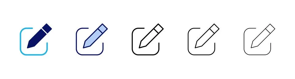 Edit icon vector. edit document sign and symbol. edit text icon. pencil. si.. Stock Illustration