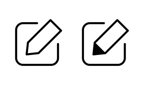 Edit icon vector. edit document sign and symbol. pencil 스톡 일러스트